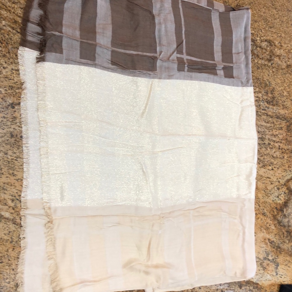 Brown gold and tan Calvin Klein Scarf
